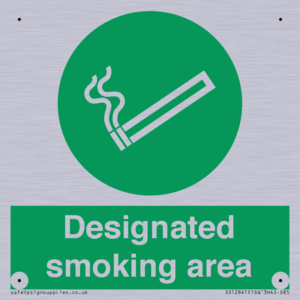 Designated smoking area